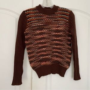 vintage 60s striped knit sweater